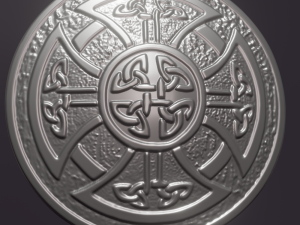 celtic shield 3d print model 3D 프린트 모델