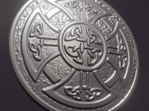celtic shield 3d print model 3D 프린트 모델