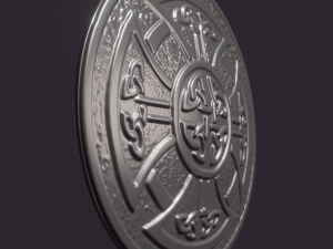 celtic shield 3d print model 3D 프린트 모델