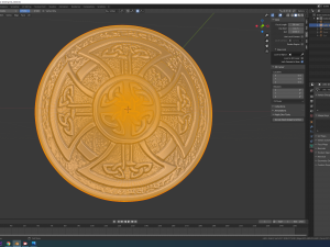 celtic shield 3d print model 3D 프린트 모델