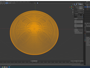 celtic shield 3d print model 3D 프린트 모델