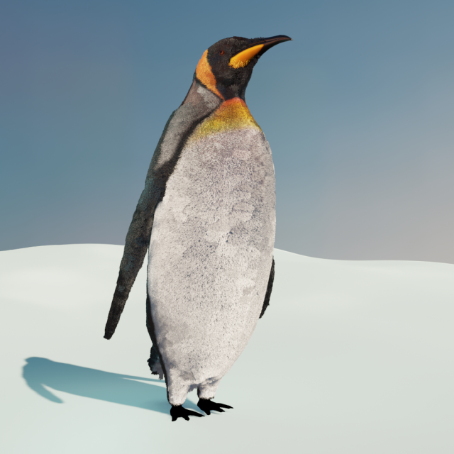 emperor penguin Modelo 3D .c4d .max .obj .3ds .fbx .stl .blend 