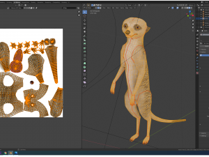 meerkat Modello 3D