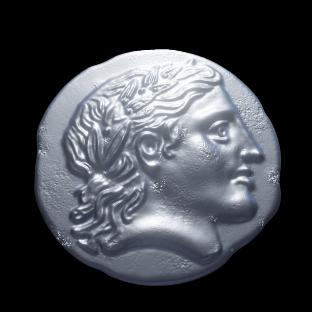orpheus coin 3D Print Model .c4d .max .obj .3ds .fbx .stl .blend 