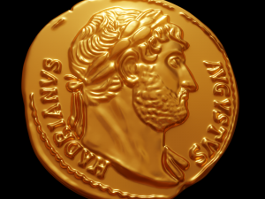 HADRIANVS AVGVSTVS coin 3D Print Model