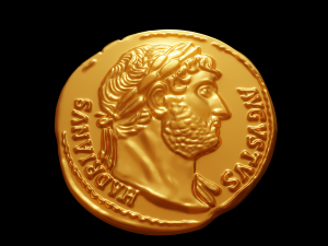 HADRIANVS AVGVSTVS coin Model Cetak 3D