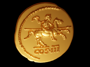 HADRIANVS AVGVSTVS coin Model Cetak 3D