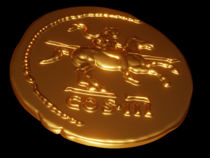 HADRIANVS AVGVSTVS coin Model Cetak 3D
