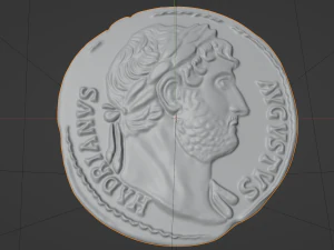 HADRIANVS AVGVSTVS coin 3D Print Model