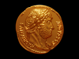 HADRIANVS AVGVSTVS coin Model Cetak 3D