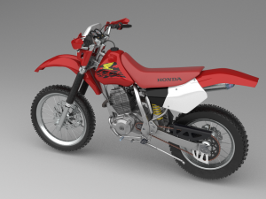 honda xr 400 Modello 3D in Motocicletta 3DExport
