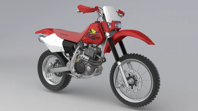 honda xr400 Modello 3D .c4d .max .obj .3ds .fbx .stl .blend 