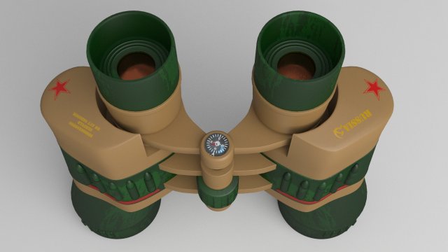 binocular 3D-Modell .c4d .max .obj .3ds .fbx .stl .blend 