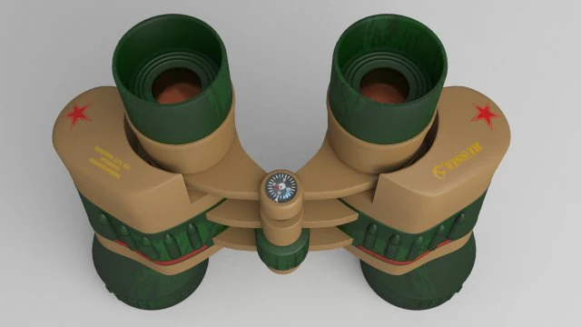 binocular 3D Model .c4d .max .obj .3ds .fbx .stl .blend 