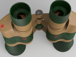 binocular 3D-Modell