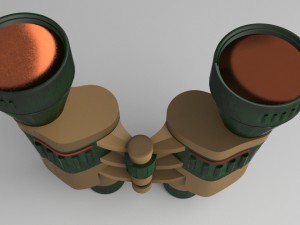 binocular 3D-Modell
