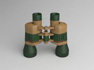 binocular 3D-Modell