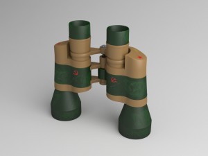 binocular 3D-Modell