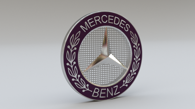 mercedes logo set 3D-Modell .c4d .max .obj .3ds .fbx .stl .blend 