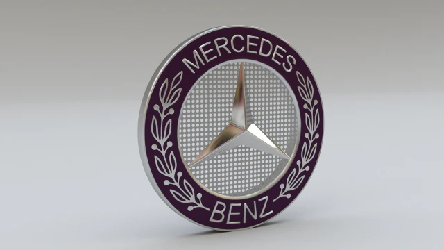 mercedes logo set 3D Model .c4d .max .obj .3ds .fbx .stl .blend