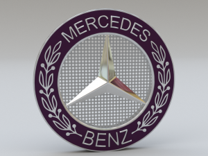mercedes logo set 3D-Modell