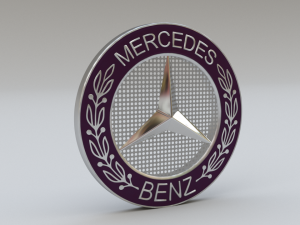 mercedes logo set 3D-Modell