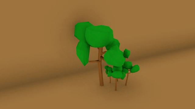 little cartoon treesblender 3D Model .c4d .max .obj .3ds .fbx .stl .blend 