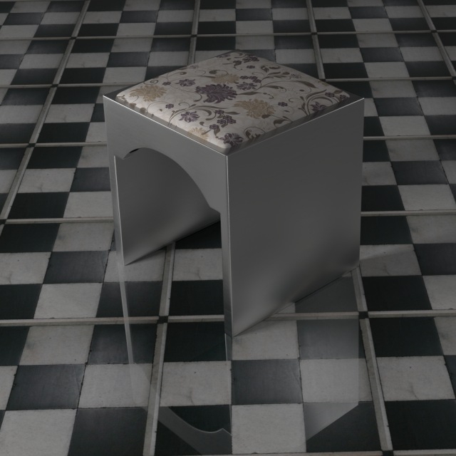 classic stool 3Dモデル .c4d .max .obj .3ds .fbx .stl .blend 