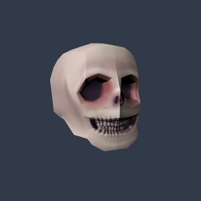skull 3D Model .c4d .max .obj .3ds .fbx .stl .blend 