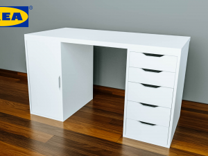 ikea alex desk 3D Модель