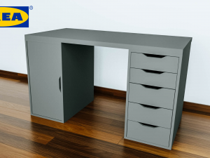 ikea alex desk Modelo 3D
