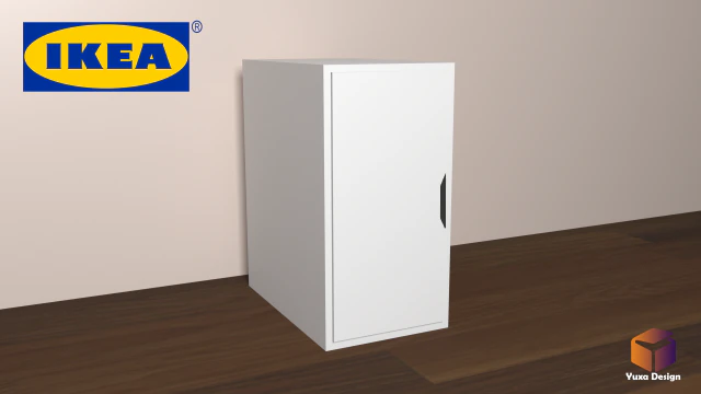 ikea desk door unit 3D Model .c4d .max .obj .3ds .fbx .stl .blend 
