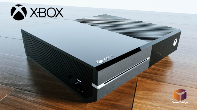 microsoft xbox one black 3D मॉडल .c4d .max .obj .3ds .fbx .stl .blend 