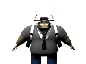 bull man Modèle 3D