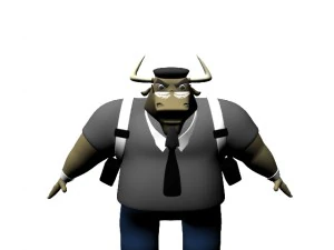 людина-бик 3D Модель