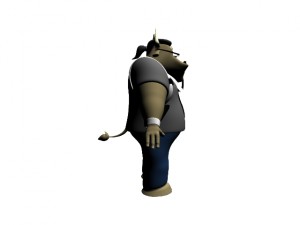 bull man Modèle 3D