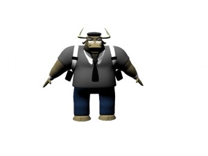bull man Modèle 3D