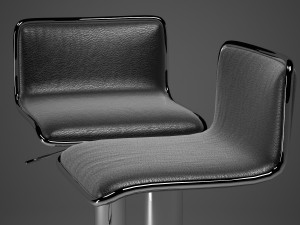 bar chair 3D मॉडल