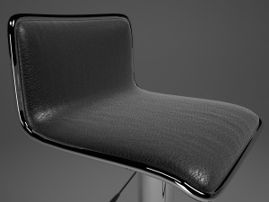 bar chair 3D मॉडल