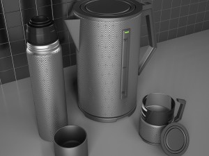 teapot thermos mug Model 3D