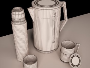 teapot thermos mug Model 3D