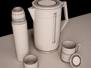 teapot thermos mug 3D Model