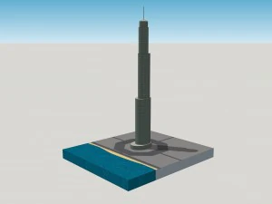 модель хмарочоса 3D Модель