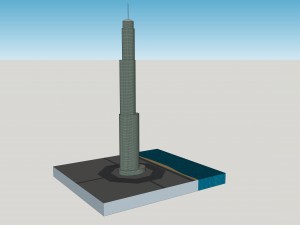 sky scraper model Modèle 3D