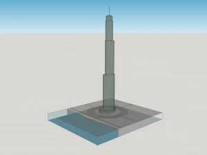 modelo de arranha-c&eacute;u Modelo 3D