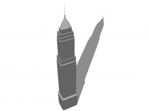 commercial - residential skyscraper 3D Модель