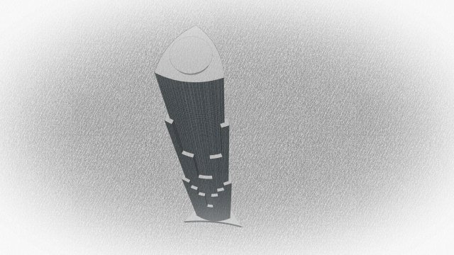 high rise building Modelo 3D .c4d .max .obj .3ds .fbx .stl .blend 