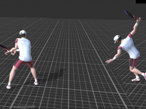 tennis animations and player 3D Model