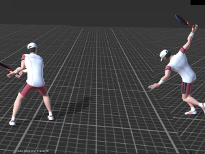 tennis animations and player 3D Model