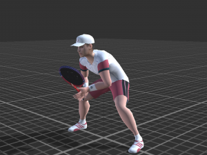 tennis animations and player 3D Model